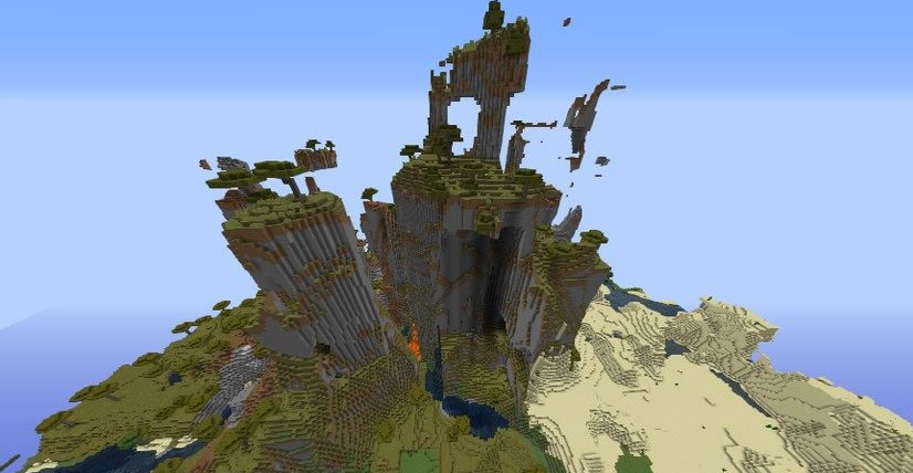 Unusual Mountains Seed 1 12 2 Views 225 Wminecraft Net