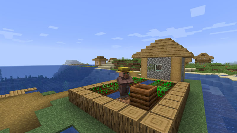 Village And Shipwreck On The Island Seed 1 16 5 1 15 2 1 14 4 Views 859 Wminecraft Net