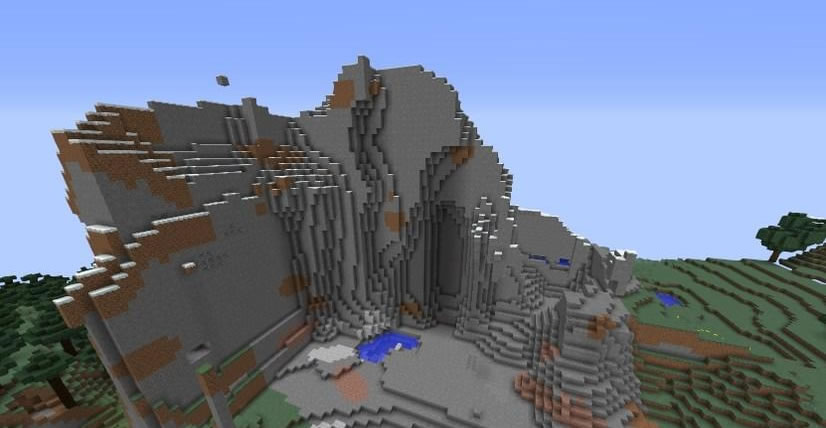 Village Near A Big Mountain Seed 1 12 2 Views 294 Wminecraft Net