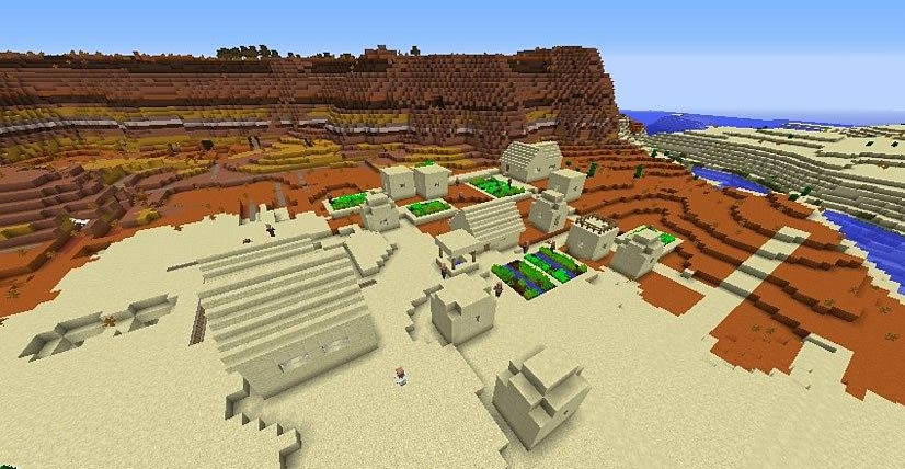 Village On The Border Of Biomes Seed 1 12 2 Views 118 Wminecraft Net