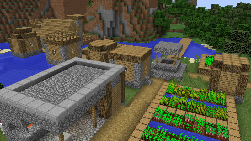 Village With A Great Loot Seed 1 12 2 1 15 2 Views 975 Wminecraft Net
