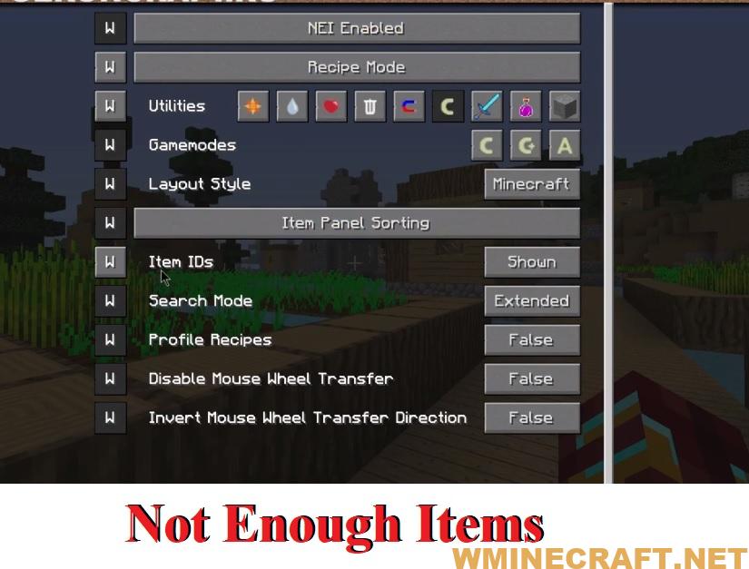 Not Enough Items