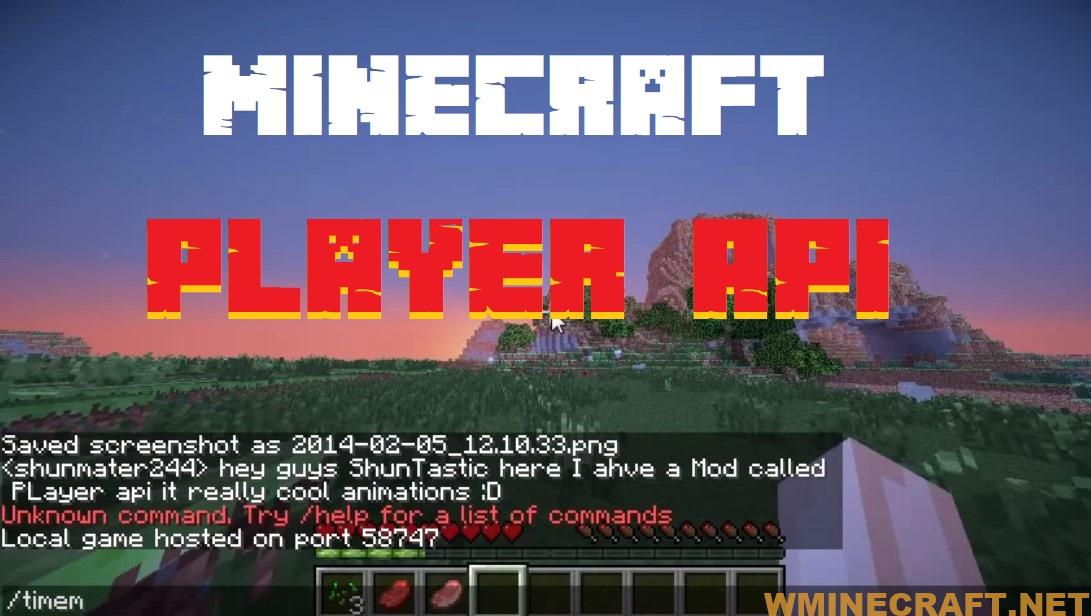 Player Api Mod 1 16 3 1 12 2 1 7 10 Client Server And Bukkit Minecraft