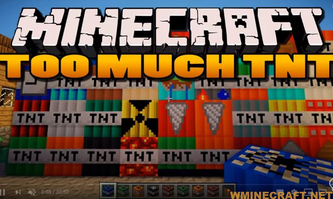 Too Much Tnt Mod 1 12 2 1 8 1 7 10 Tnt Mods Wminecraft Net