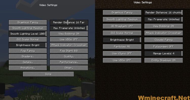 Optifine 1 18 1 17 1 1 16 5 Hd Mod Is A Performance Related Tool Minecraft