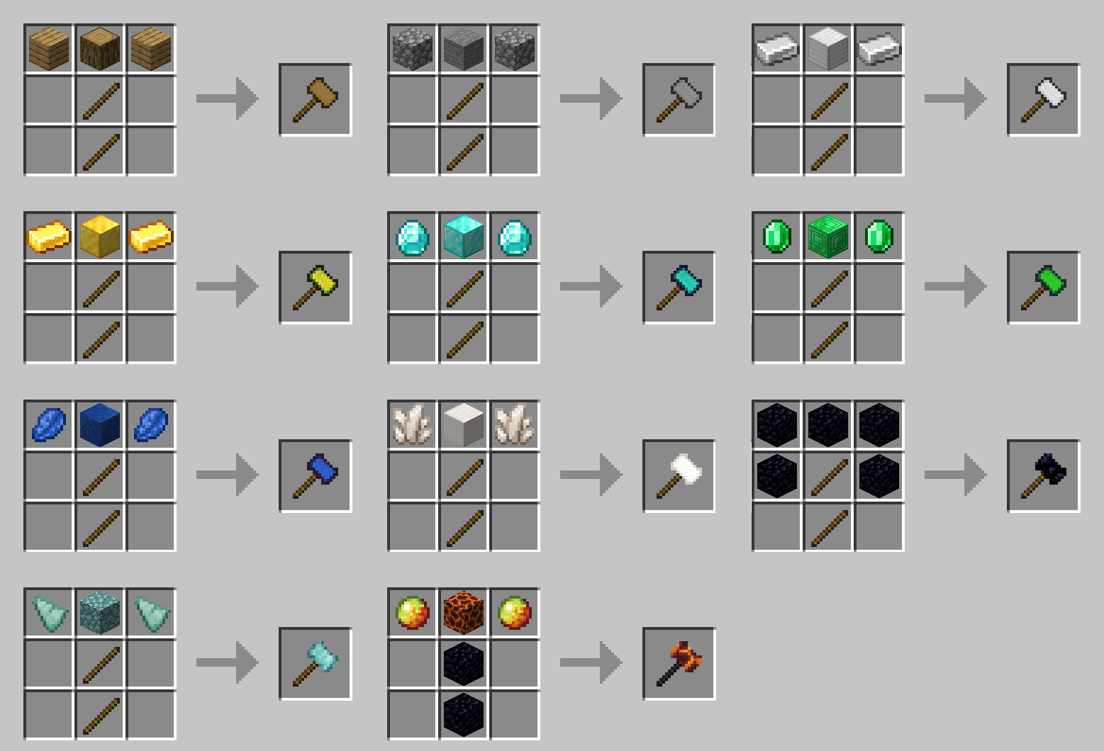 Vanilla Hammers Mod