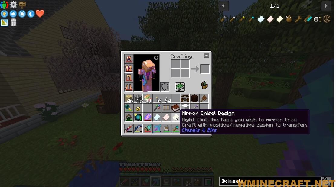 Chisels & Bits Mod 1.16.5,1.12.2 - Minecraft Designs and storing the bits