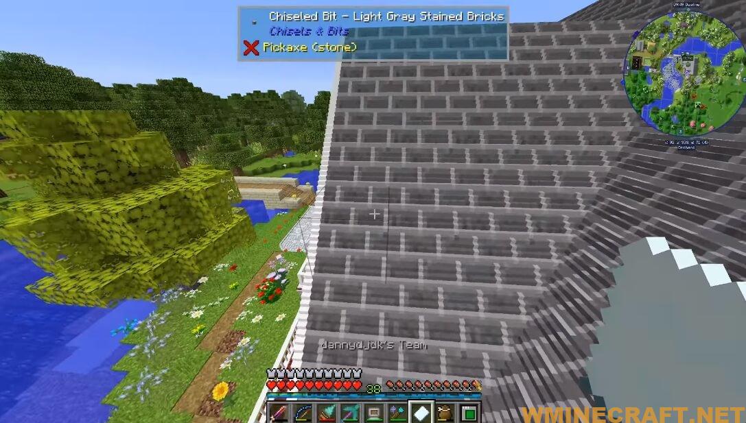 Chisels & Bits Mod 1.16.5,1.12.2 - Minecraft Designs and storing the bits