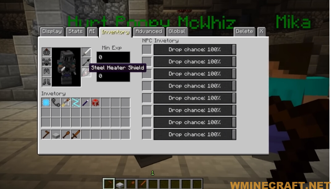 Custom Npcs Mod Inventory 8 World Minecraft