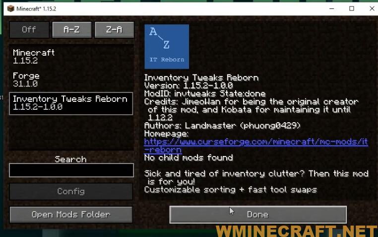 Inventory Tweaks Mod 1 12 2 1 11 2 Wminecraft Net