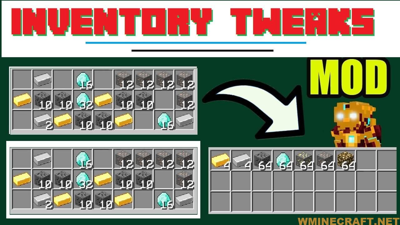 minecraft 1.8 inventory tweaks