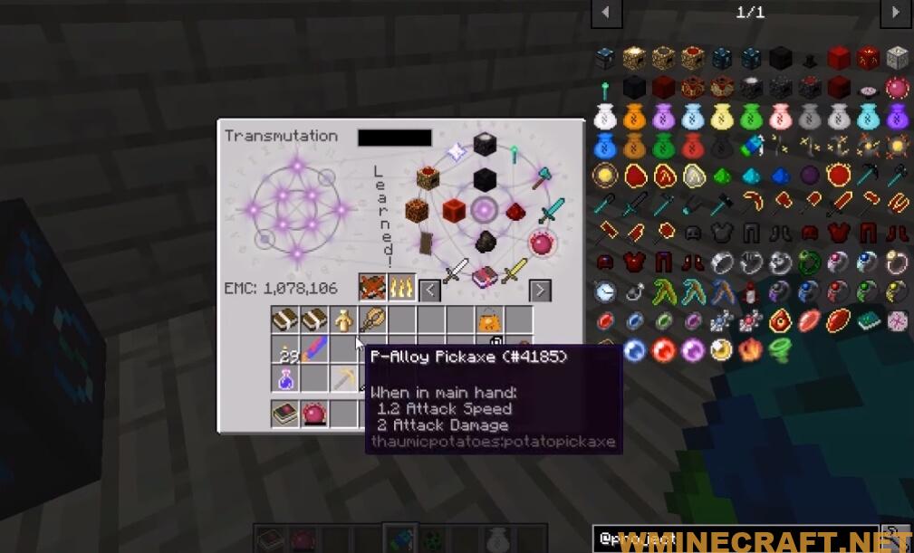 ProjectE Mod 1.16.5-1.16.2-1.15.2-1.14.4-1.12.2 - Wminecraft.net