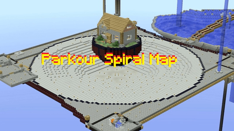 Parkour spiral карта майнкрафт