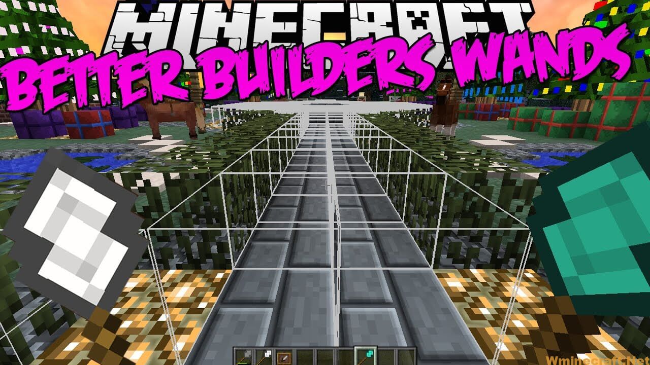 Build Wand Mod Overview of Better Builder's Wands Mod 1.12.2 for Minecraft players