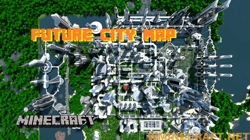 minecraft futuristic city map 1.7.10