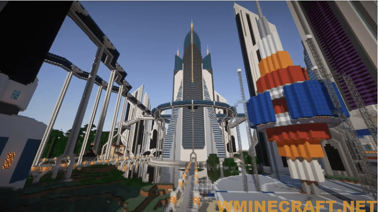 Future City Map Maps For Minecraft