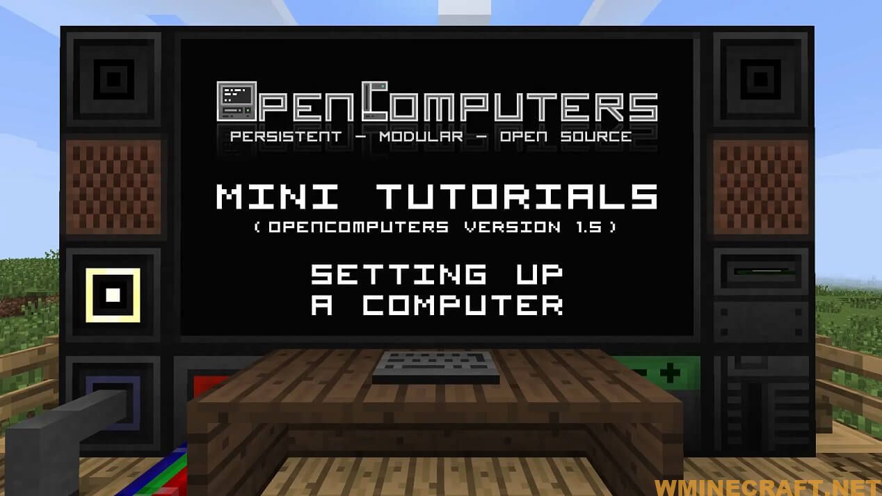 OpenComputers Mod version 1.12.2/1.11.2 includes persistent, modula and programmable computers to your game/