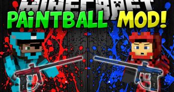 Paintball mod of Minecraft