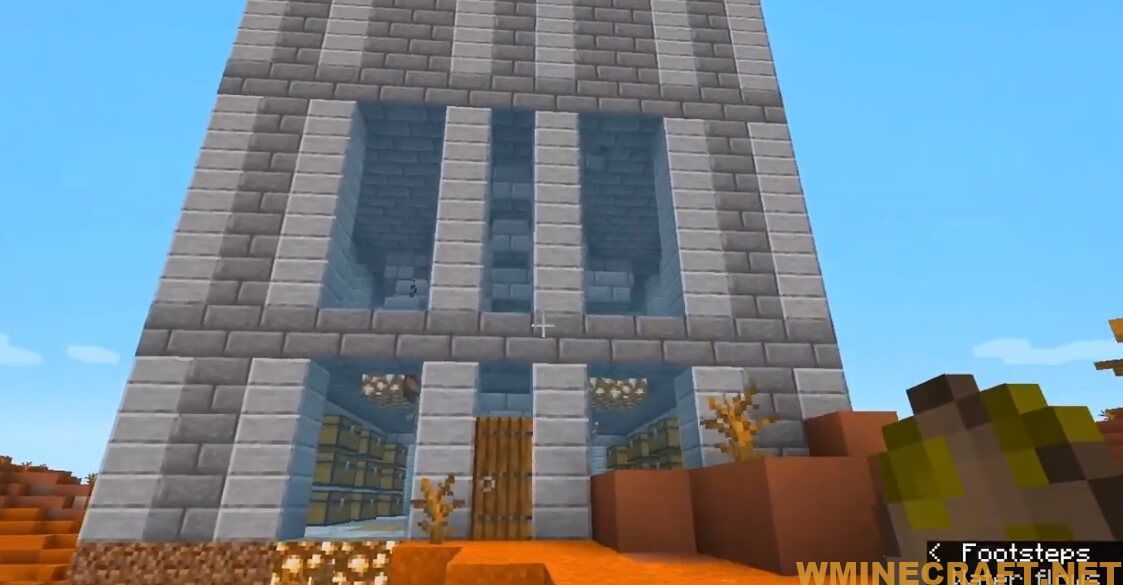 Monster Masher – Need some EXP or just some some mob drops? This is the structure for you! With a spawner for Zombies, Skeletons, Spiders and Creepers you will have plenty of loot to use. The building comes with chests to store all of that loot. You will still have to kill the monsters yourself. You can even turn the spawning on and off with a flip of a lever thanks to a system of redstone lamps.