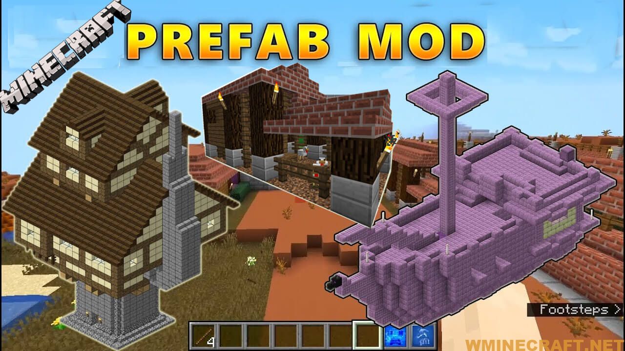 Prefab Mod 1 17 1 1 16 5 1 15 2 And 1 14 4 A Tool That Provides Built In Constructions Wminecraft Net