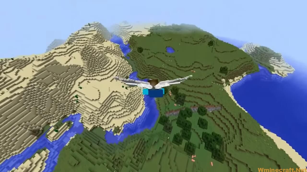 Review Wings Mod for Minecraft 【1.16.5, 1.12.2】- Flying in the sky ...