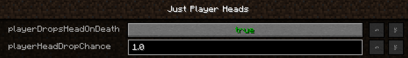 Just Player Head Mod