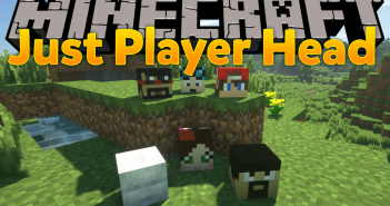 Just Player Head mod for minecraft logo
