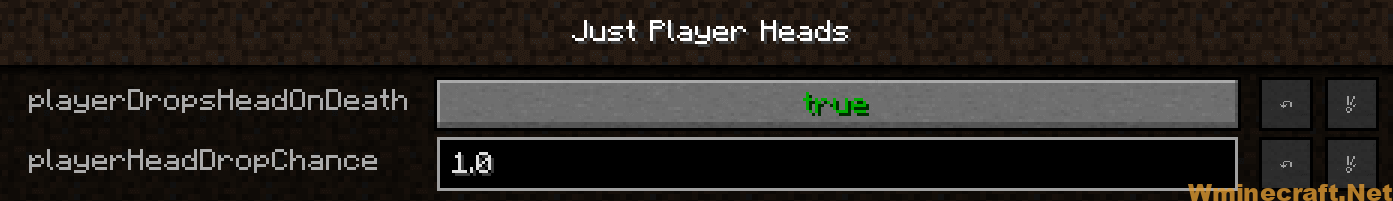 Just Player Head Mod