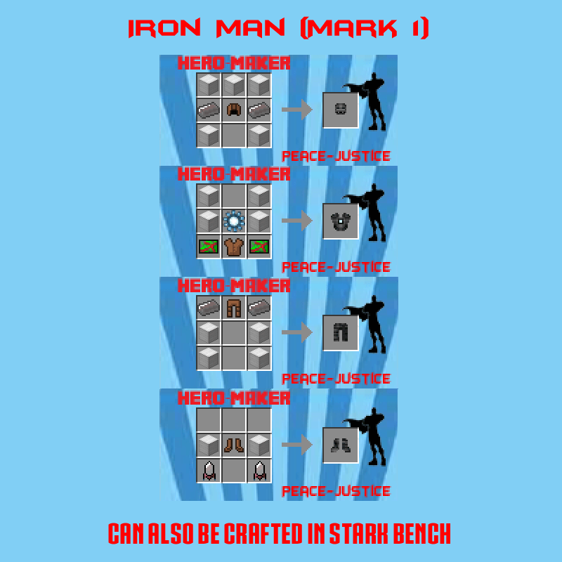 minecraft superheroes unlimited mod iron man mark 10