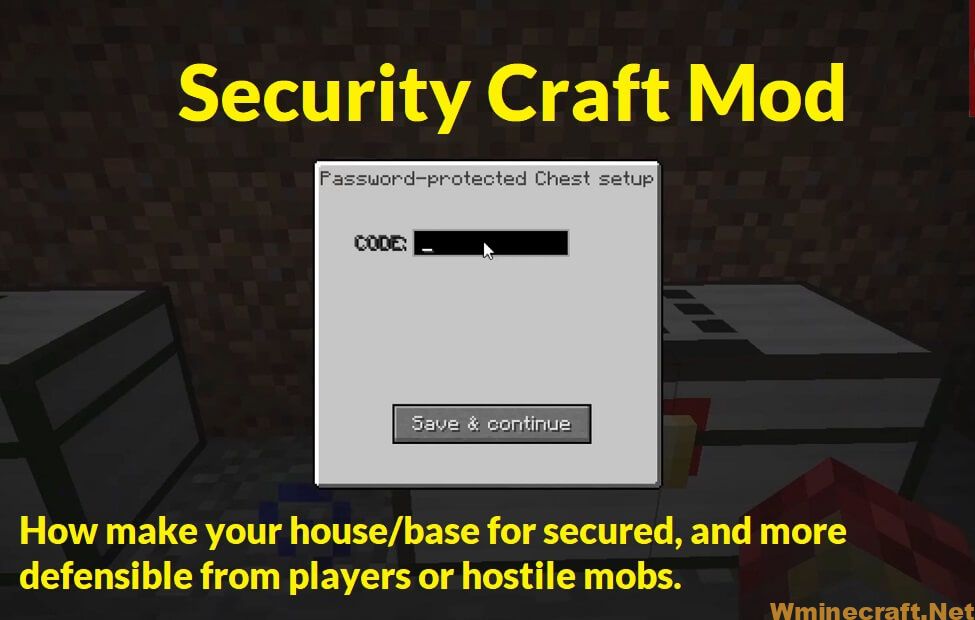 Security Craft Mod
