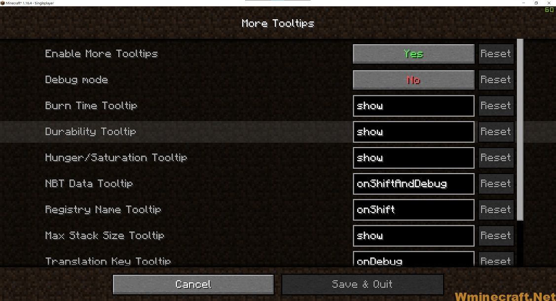 Advanced tooltip minecraft что это