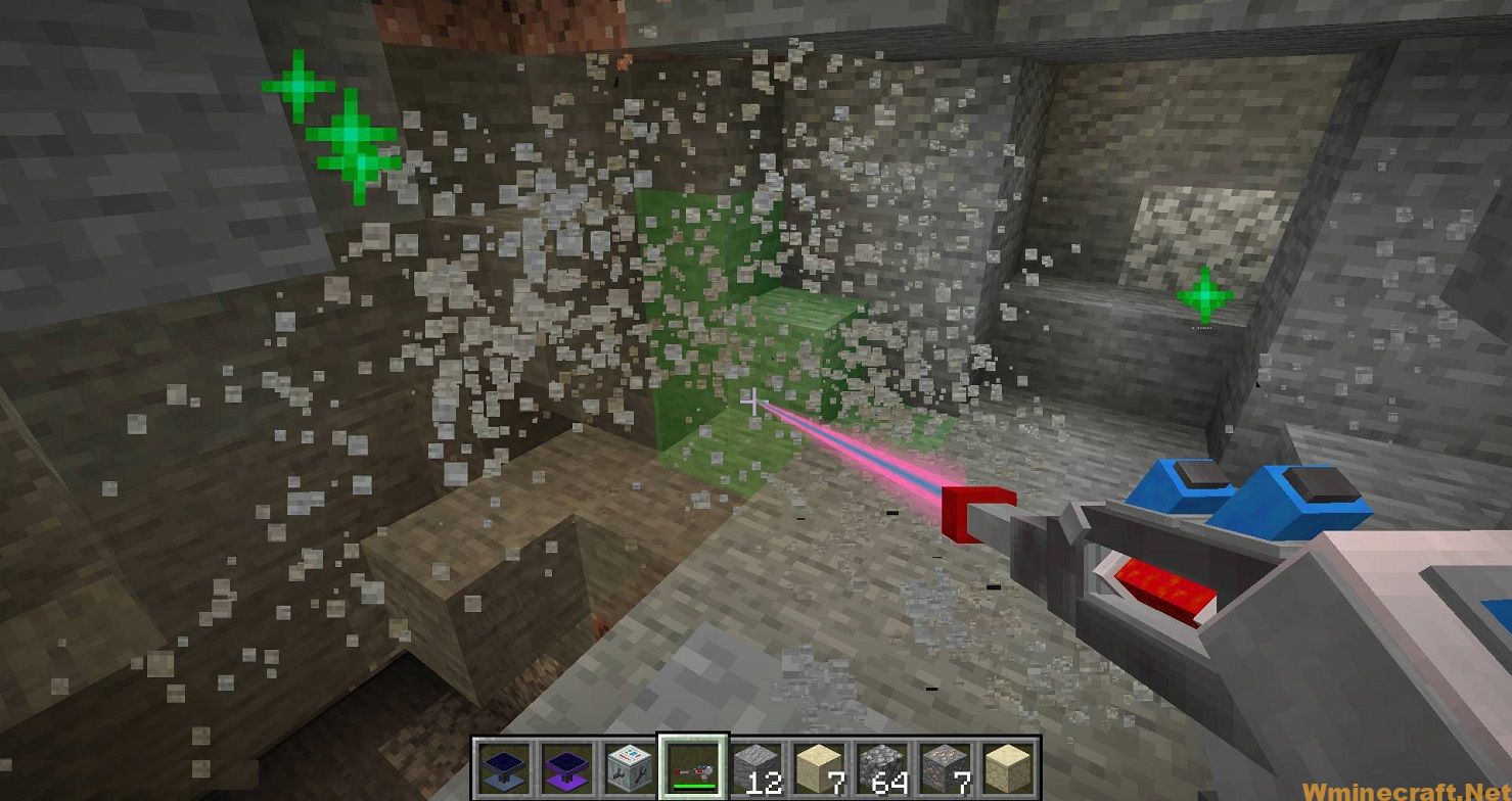 Minecraft Java Laser Rifle Download Mining Gadgets Mod 1.18.2 ->1.15.2 - Lasers Gun Minecraft ...