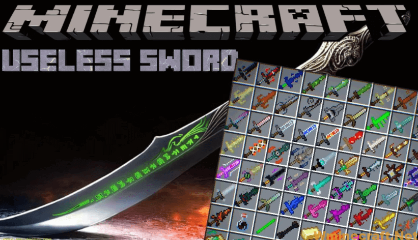 Useless Sword Mod For Minecraft 1 16 5 1 15 2 1 14 4 1 12 2