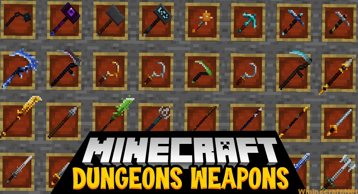 Mc Dungeons Weapons Mod 1 17 1 1 16 5 Of Fantasy And Foes Wminecraft Net