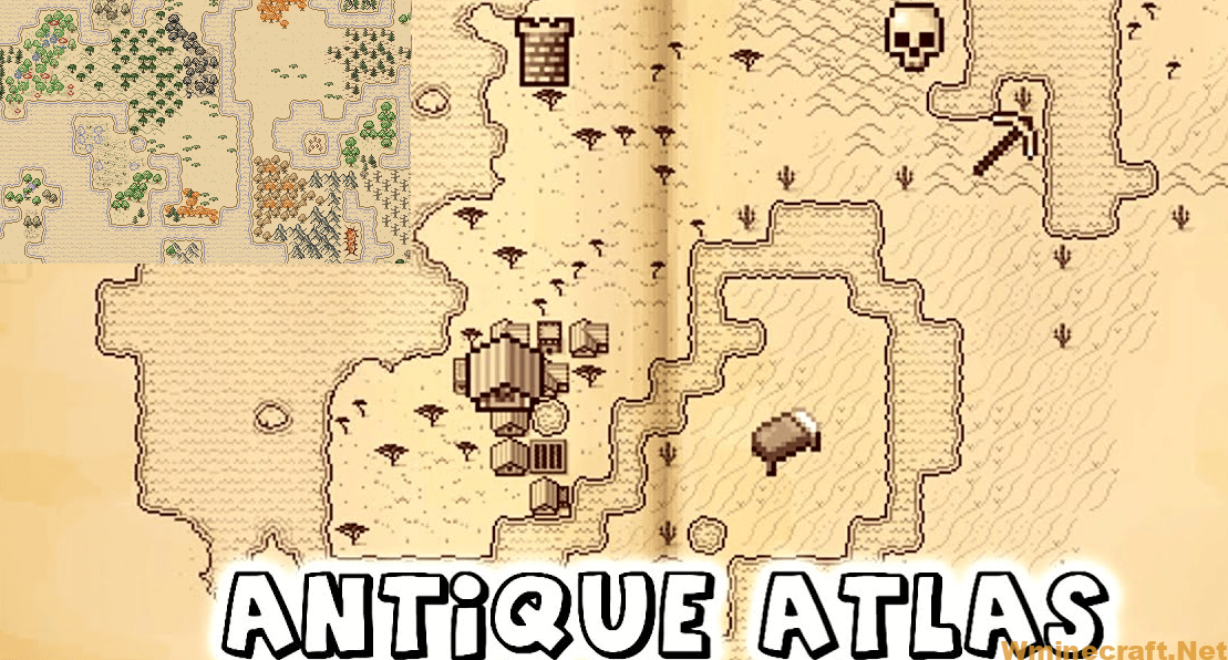 Antique Atlas Mod 1 17 1 1 16 5 Interactive Map Wminecraft Net