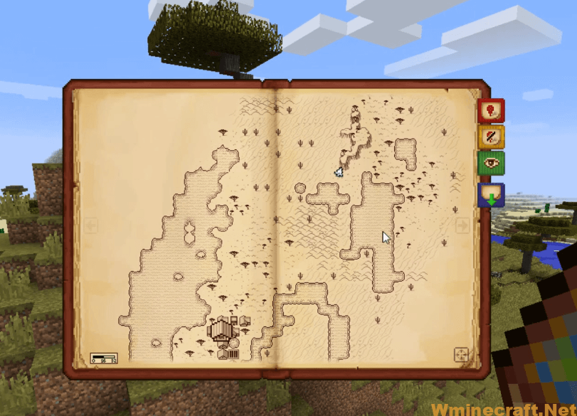 Antique Atlas Mod 1.17.1/1.16.5 Interactive map Map Atlas Mod