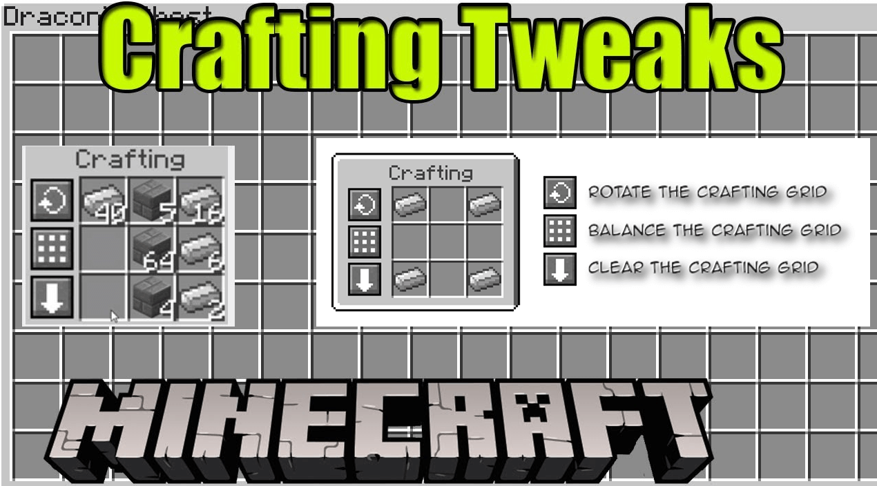 Crafting Tweaks Mod 1 19 1 18 2 Rotate Or Clear The Crafting Matrix At The Press Of A Button Wminecraft Net