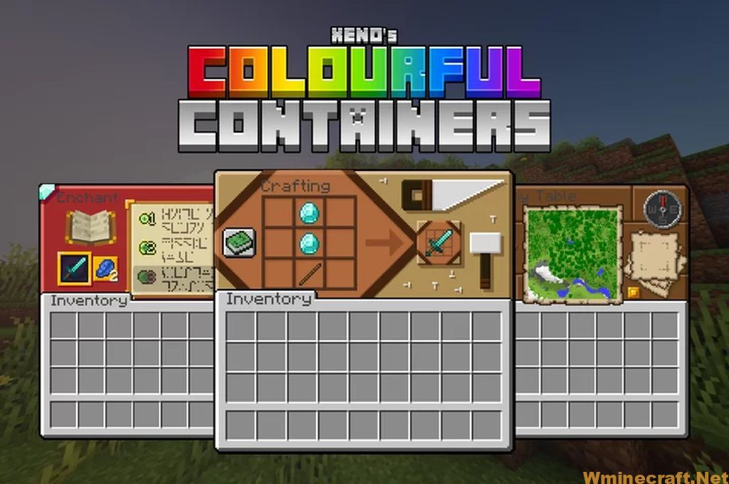 Текстур пак colorful containers gui