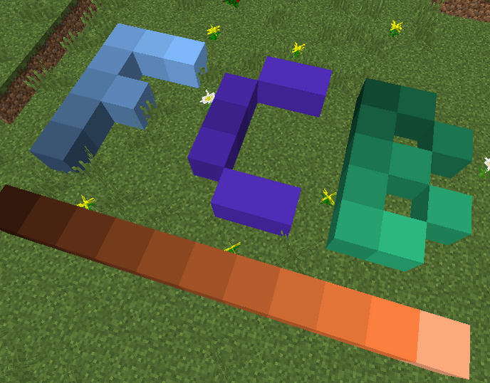 Flat Colored Blocks Mod