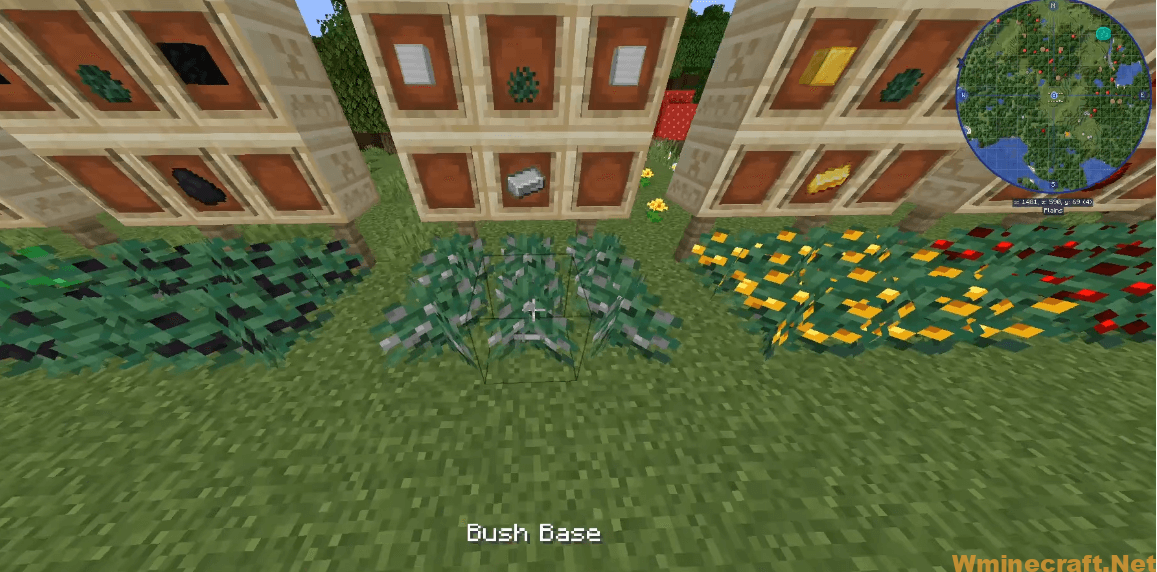 Metal Bushes Mod 1.17.1/1.16.5 Makes Resource Gathering More Convenient ...