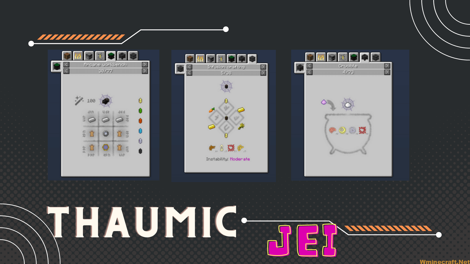 Thaumic Jei Mod 1 12 2 1 10 2 Thaumcraft Recipe Manager Wminecraft Net