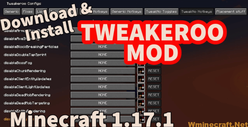 Tweakeroo Mod 1 18 2 1 17 1 A Handy Client Side Installation Wminecraft Net