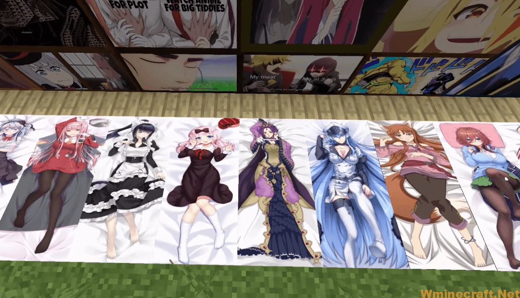 Anime Meme Pack 1.18.1, 1.17.1 Comic Textures for Animes Fans