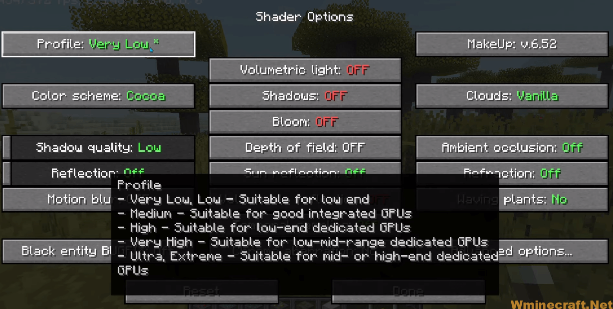 MakeUp Ultra Fast Shaders Mod 1.19.2, 1.18.2: A High Quality 