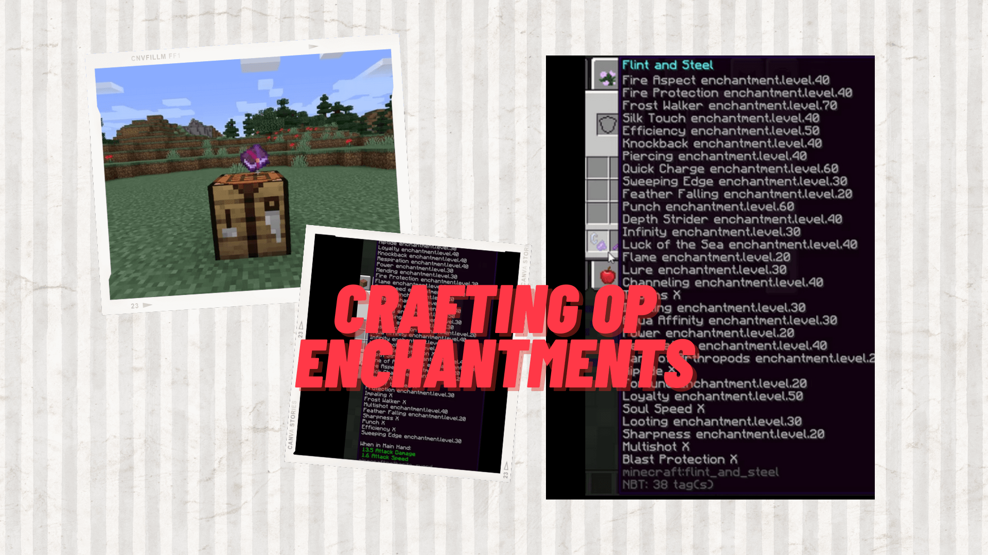 Crafting OP Enchantments