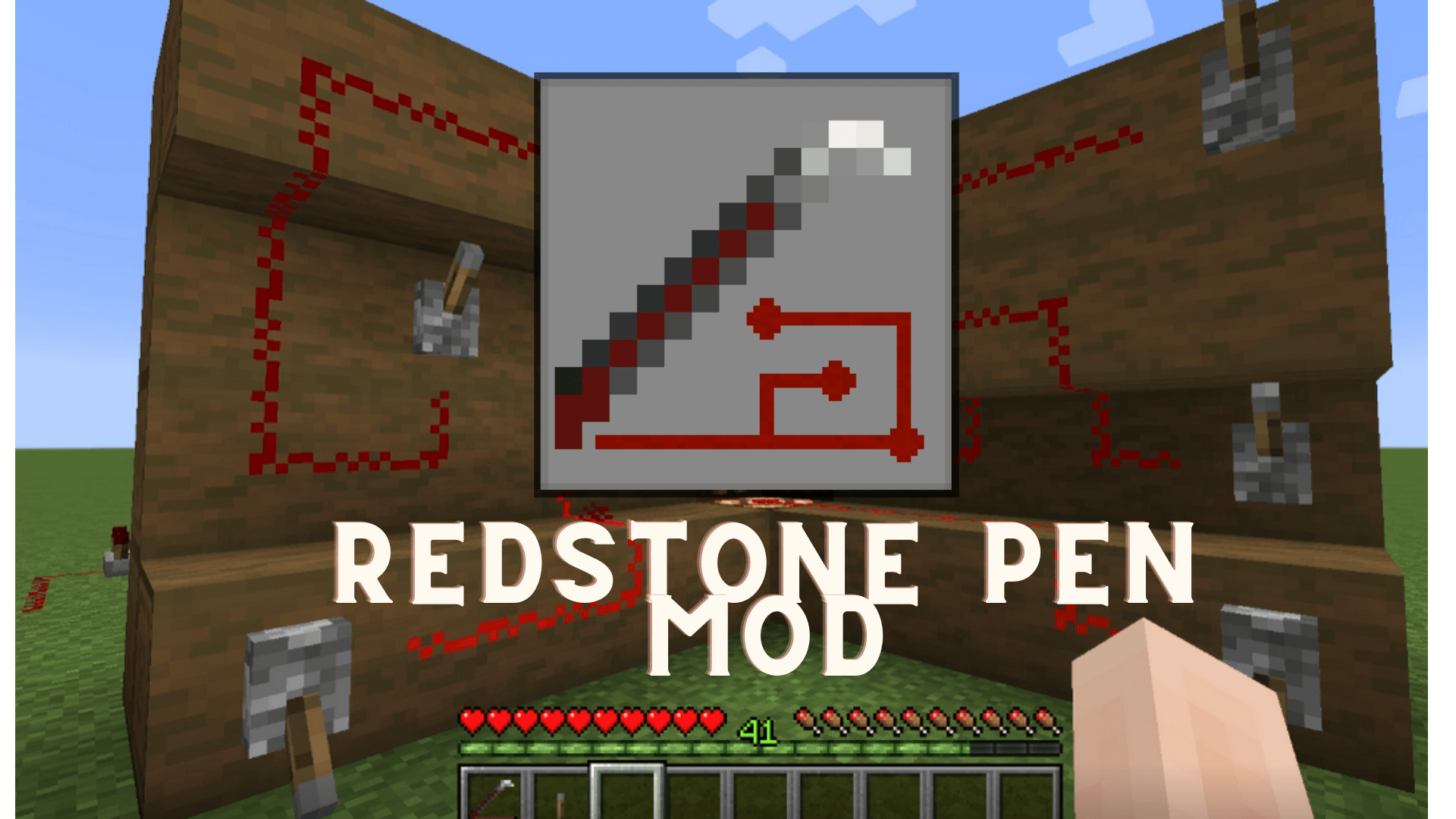 Redstone Pen Mod 1 18 1 1 17 1 Adds One Pen To Draw Them All Wminecraft Net