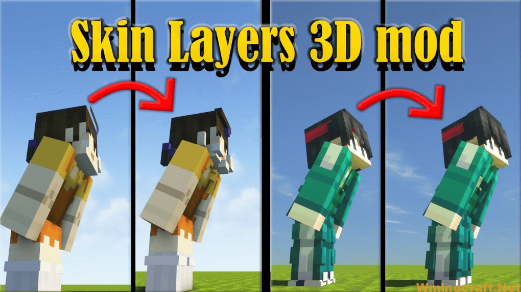 Skin Layers 3D Mod