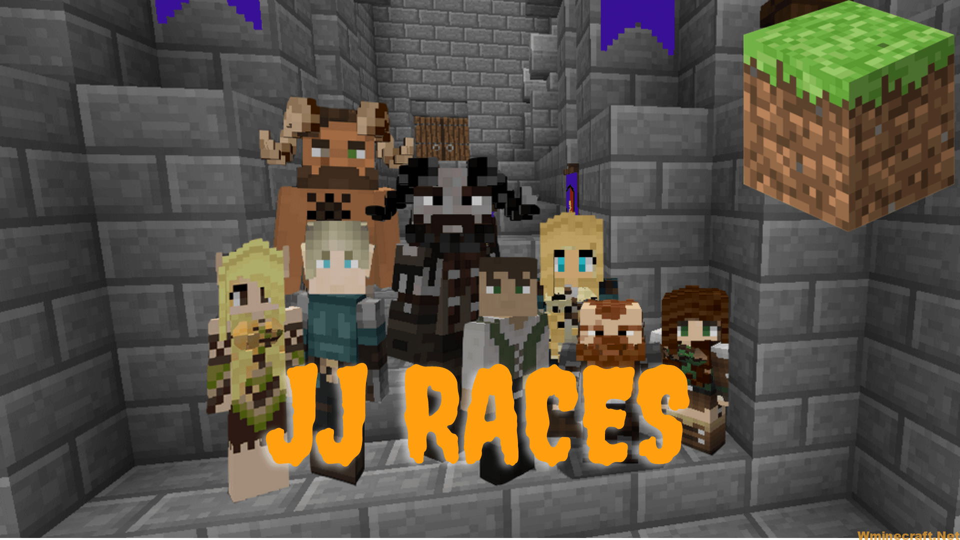 Minecraft Races Mod JJ Races Mod 1.12.2, 1.10.2 Adds 4 races to Minecraft: Human, Dwarf ...
