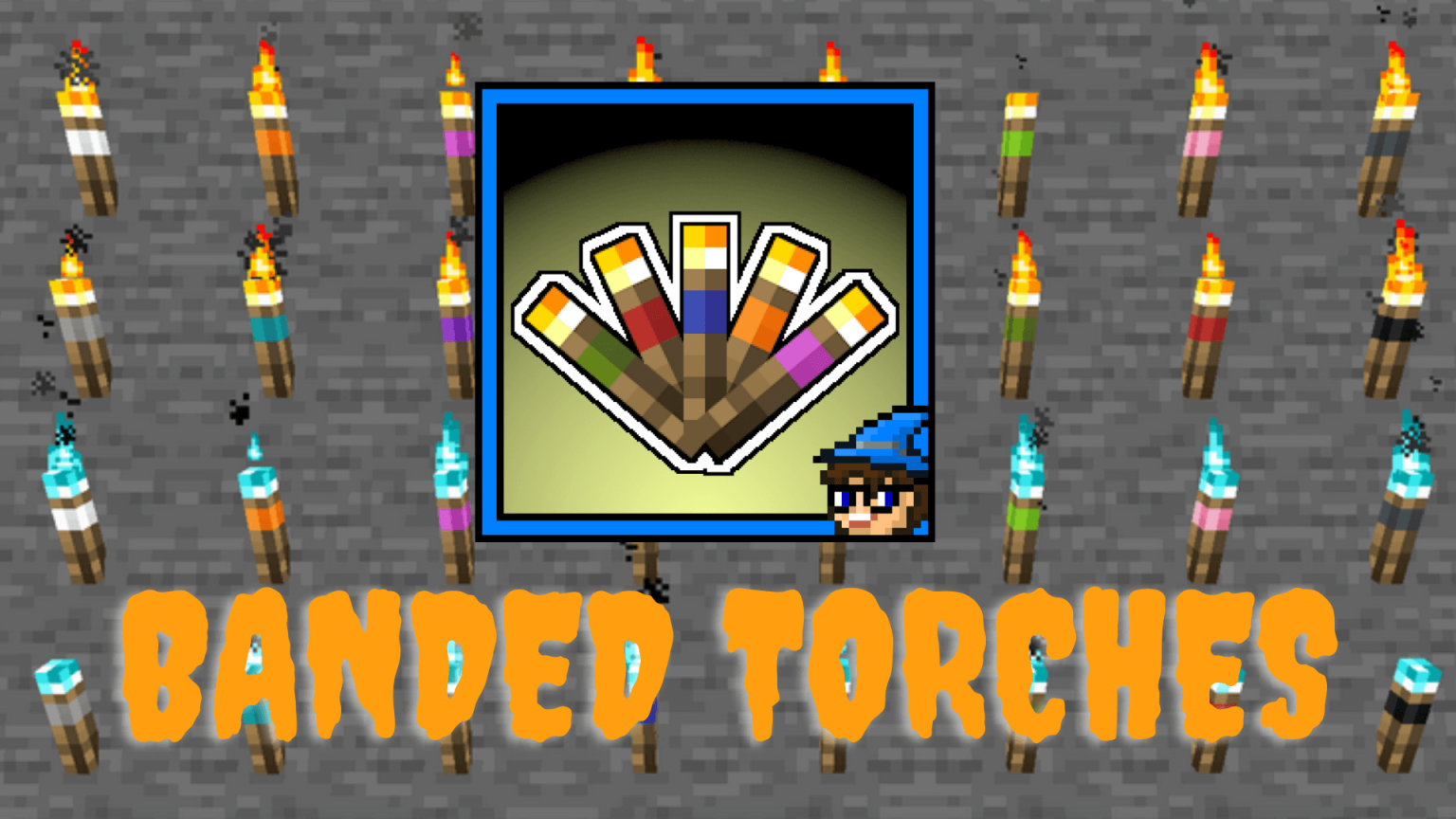 Banded Torches Mod 1.19.2, 1.18.2