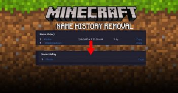 Minecraft nickname history